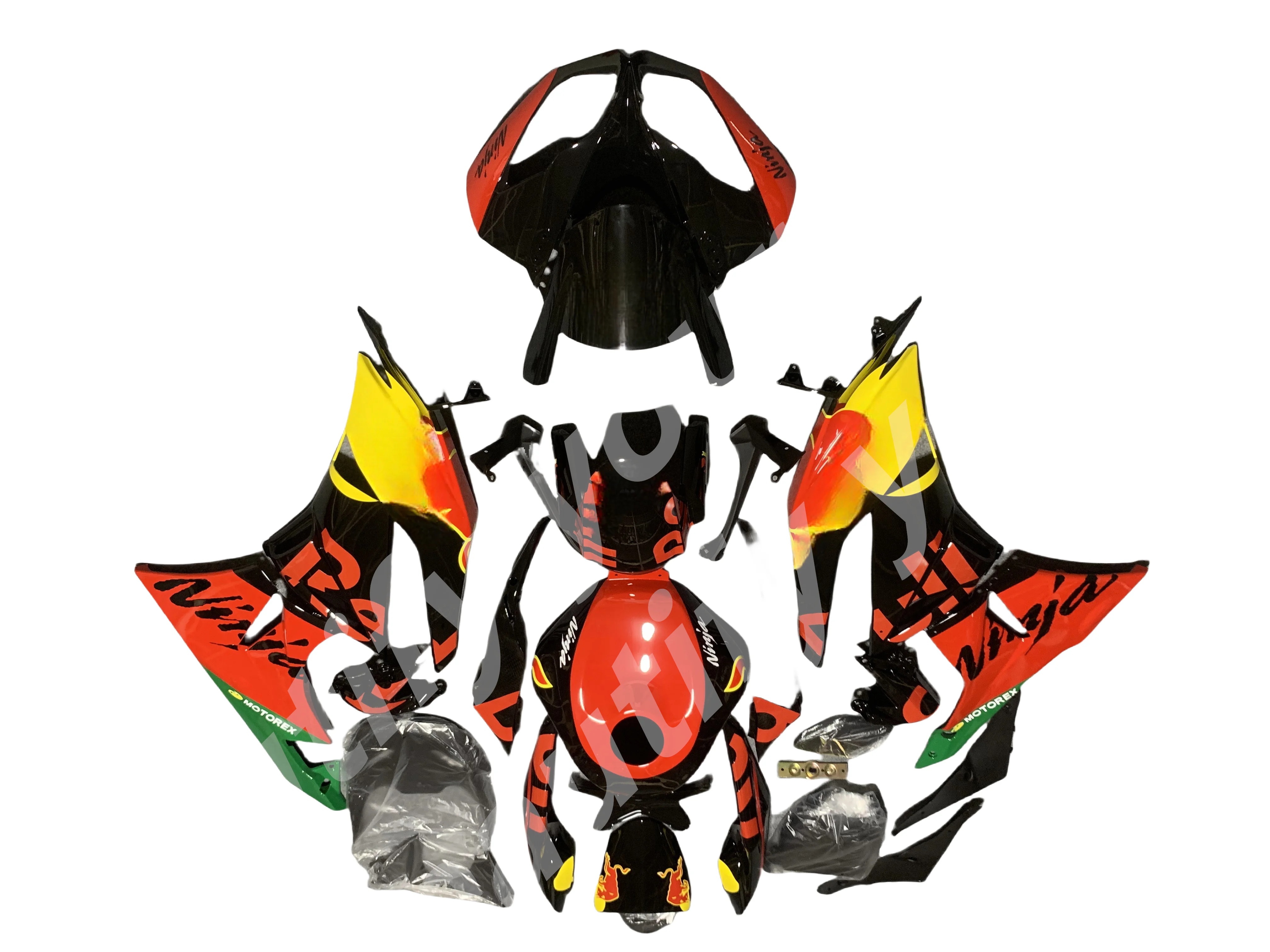 For KAWASAKI ZX6R 636 2009 2010 2011 2012 Body Parts Fairing Kit ZX 6R 09 10 11 12 Complete Motorcycle Carbon Fiber Fairings