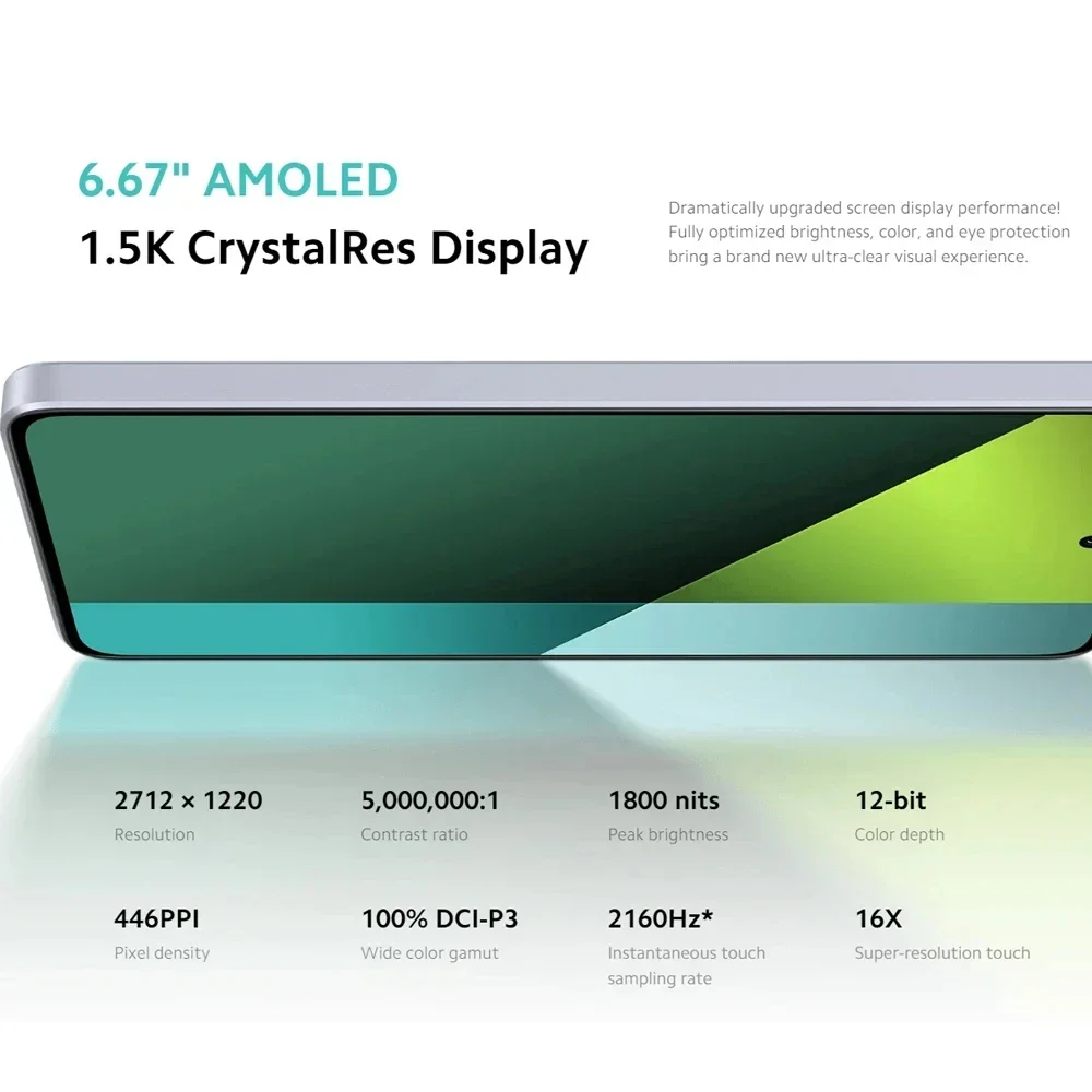 샤오미 레드미 노트 13 프로 5G 스마트폰, NFC 스냅드래곤 7S, 2 세대, 6.67 인치 AMOLED 디스플레이, 120Hz, 200MP, OIS 카메라, 67W 고속 충전