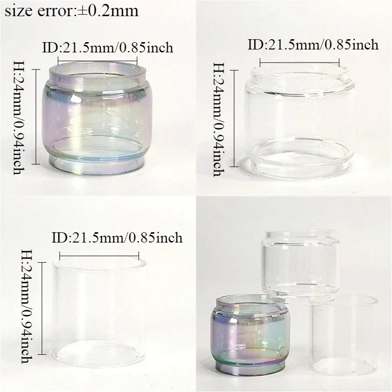 قاعدة زجاجية مستقيمة 3 في 1 لـ TFV12 PRINCE Stick Prince Kit E-Priv X-Priv KIT T-Priv 3 mesh 24 RTA TF-RTA G4 Sub Ohm Tank #2