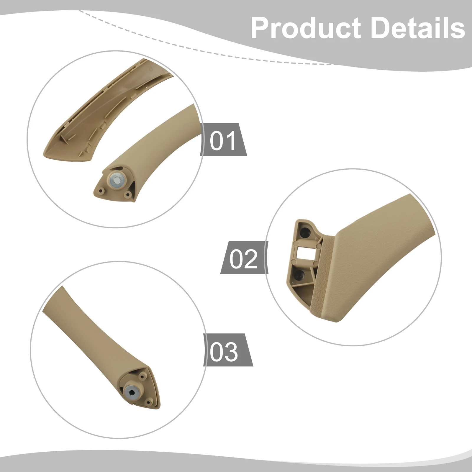 مقبض الباب الداخلي مقبض الباب الداخلي لسيارات BMW E90 E91 E92 مقبض الباب الداخلي لـ 3-Series 2004-2012 اكسسوارات السيارات #5