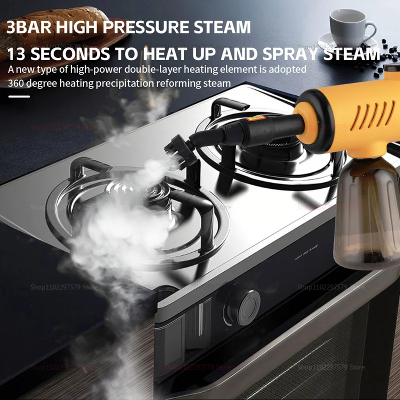 High Pressure High Temperature Steam Cleaner Small Household Kitchen Fast Heat Cleaning Machine for Home and Auto Degreasing