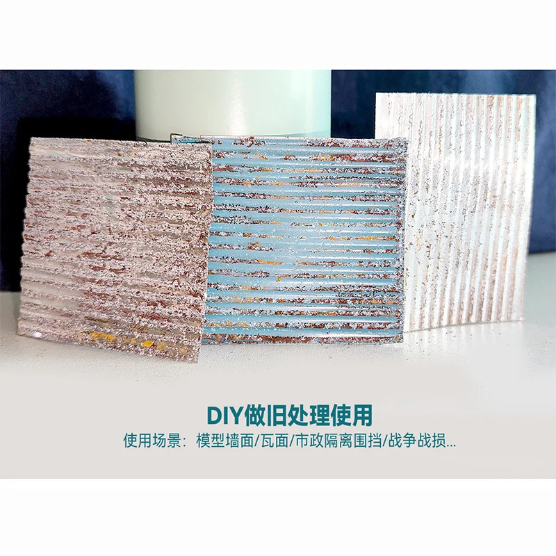 Arkusz aluminiowy falisty 5x5cm, ręcznie robione zestawy modelarskie, stół do piasku, DIY, fabryka, akcesoria do płytek bram rolowanych, 3 szt./5 szt.