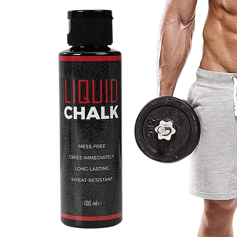 50/100ml Liquid Chalk Sports Magnesium Powder Fitness Weight Lifting Anti Slip Cream Grip WeightLifting Hand Grip Chalk