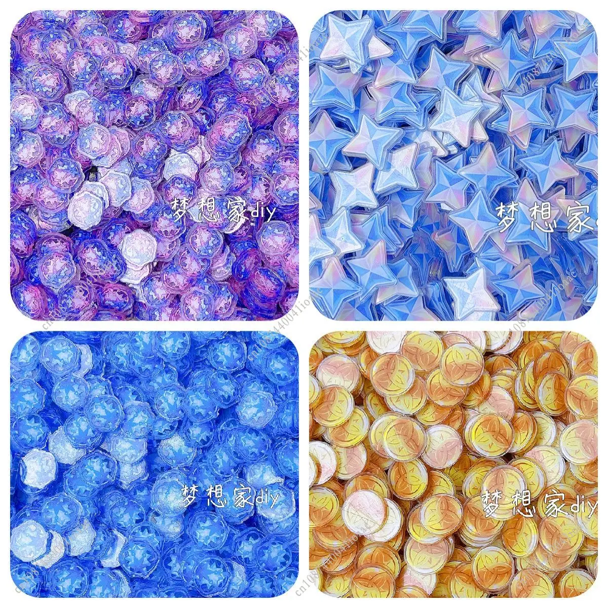 Genshin Impact 60/120 Blatt Primogems Mora 2CM Acrylblatt Material Anime Cosplay DIY Schaukelspielzeug Zubehör Genshin Impact – Detail 6