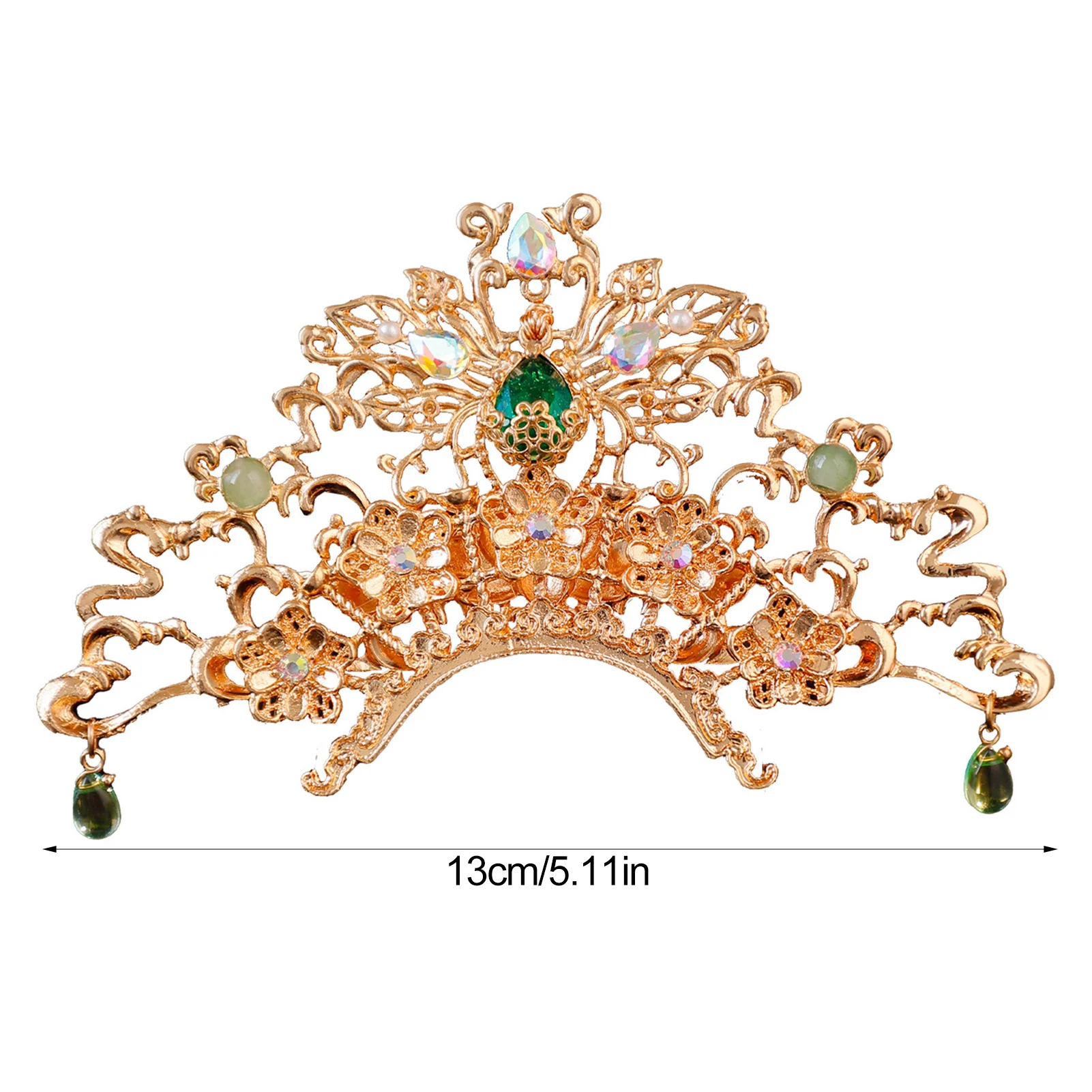 Traditional Chinese Palace Headdress Handmade Alloy Ancient Style Hanfu Hairpin for Women Festival Wedding and Stage Wear view 5