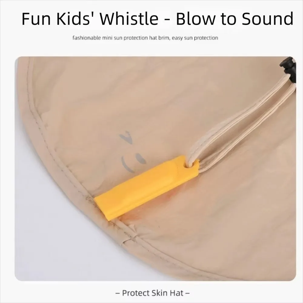 New Anti-UV Fisherman Hat Adjustable Whistle Sun Hat with Neck Protection Shawl Sunglasses Sunscreen Hat Outdoor