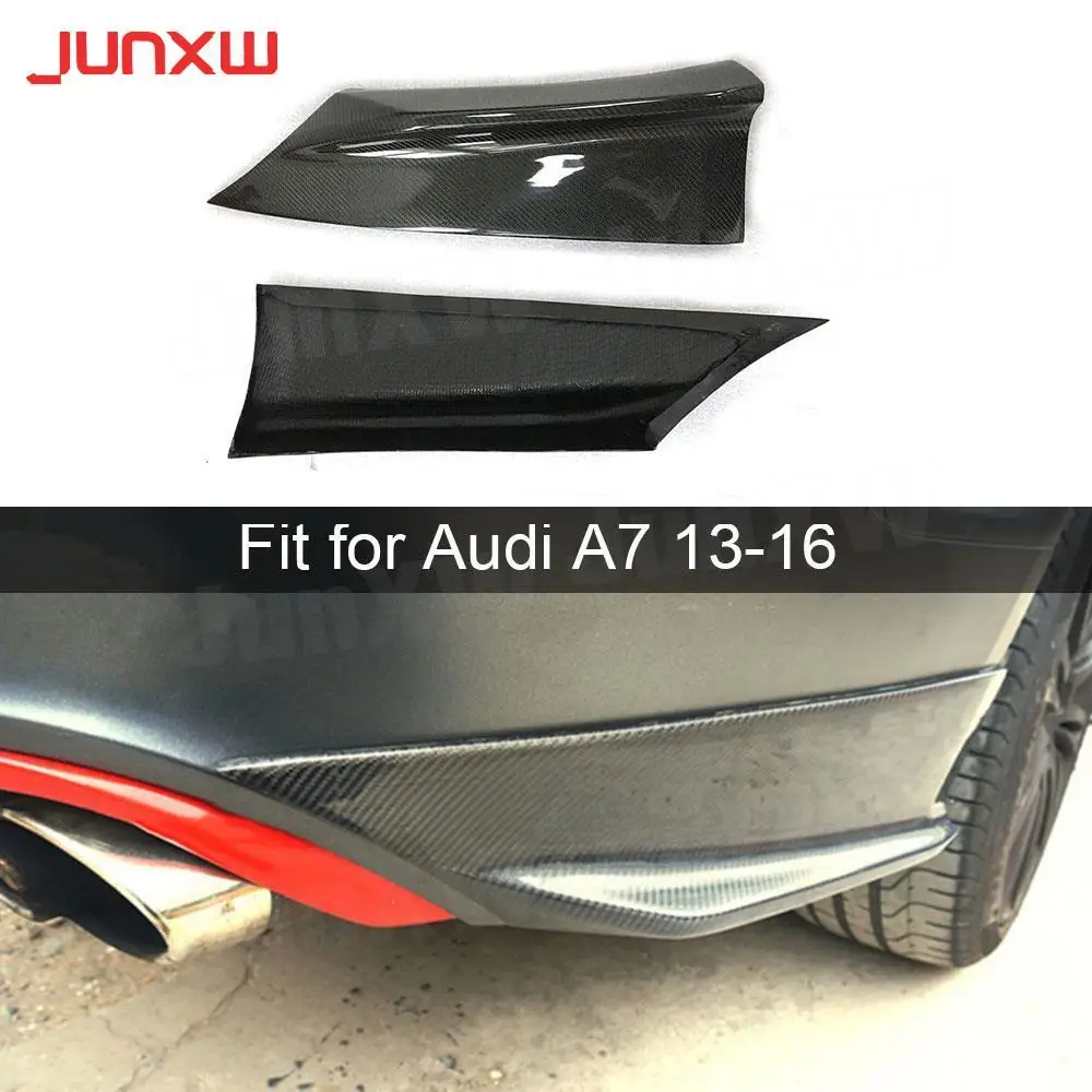 Carbon Fiber Rear Bumper Splitters for Audi A7 S7 RS7 2011 2012 2013 2014 2015 2016 2017