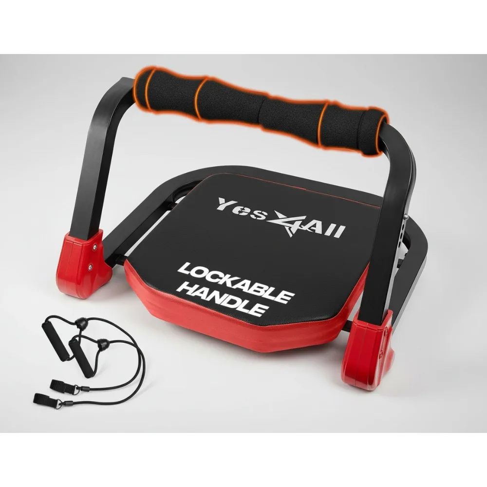 

Аппарат для скручивания Ab для прочности основы, регулируемая приседания с эспандерами, оборудование для домашнего спортзала