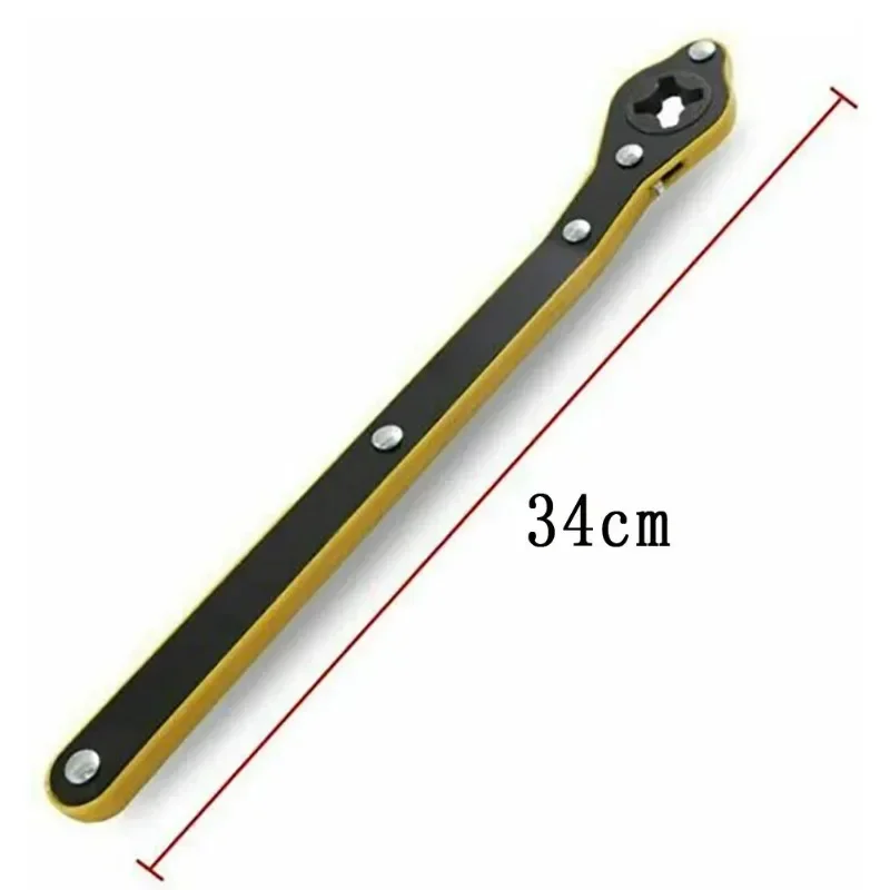 Kit de llave de trinquete y gato para coche, casquillo de tijera 2 en 1 para SUV/sedán, elevación de neumáticos que ahorra mano de obra para garaje/al por carretera