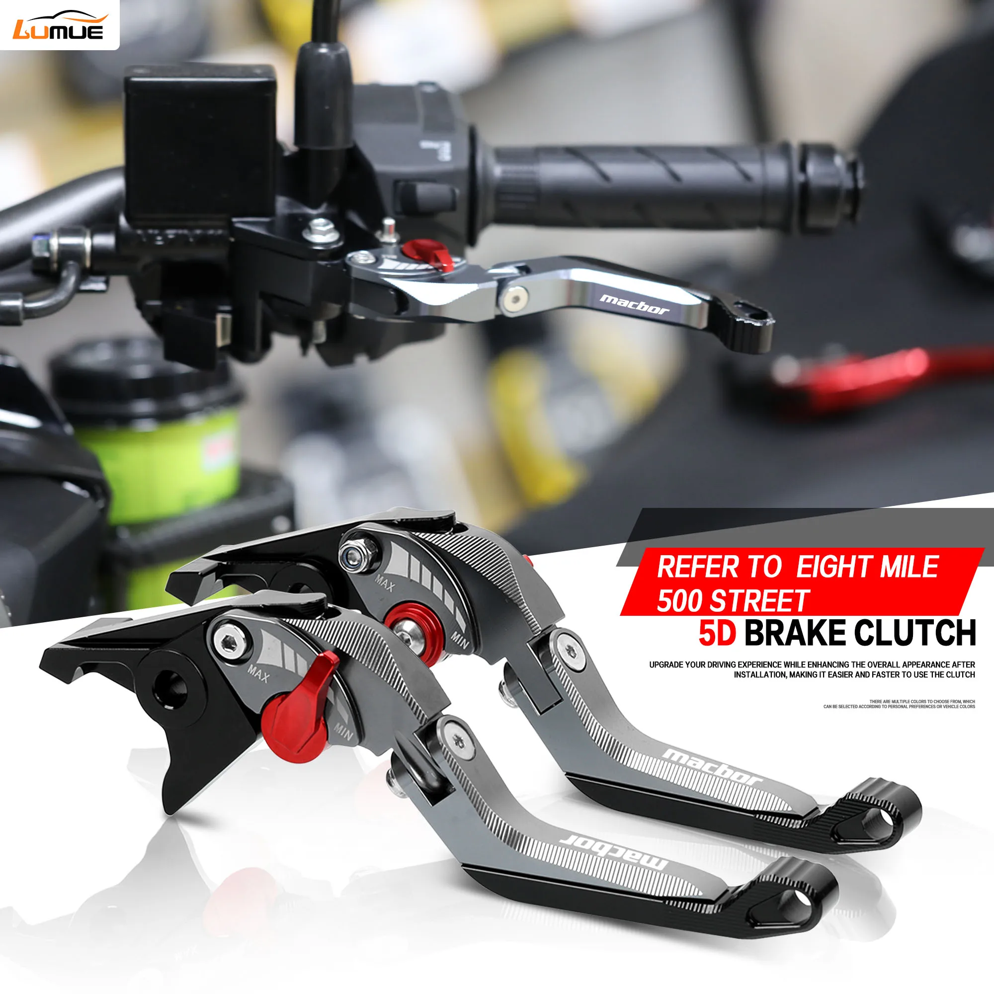 

Регулируемые рычаги сцепления и тормоза 5D для Macbor Eight Mile 500 Street STR 500