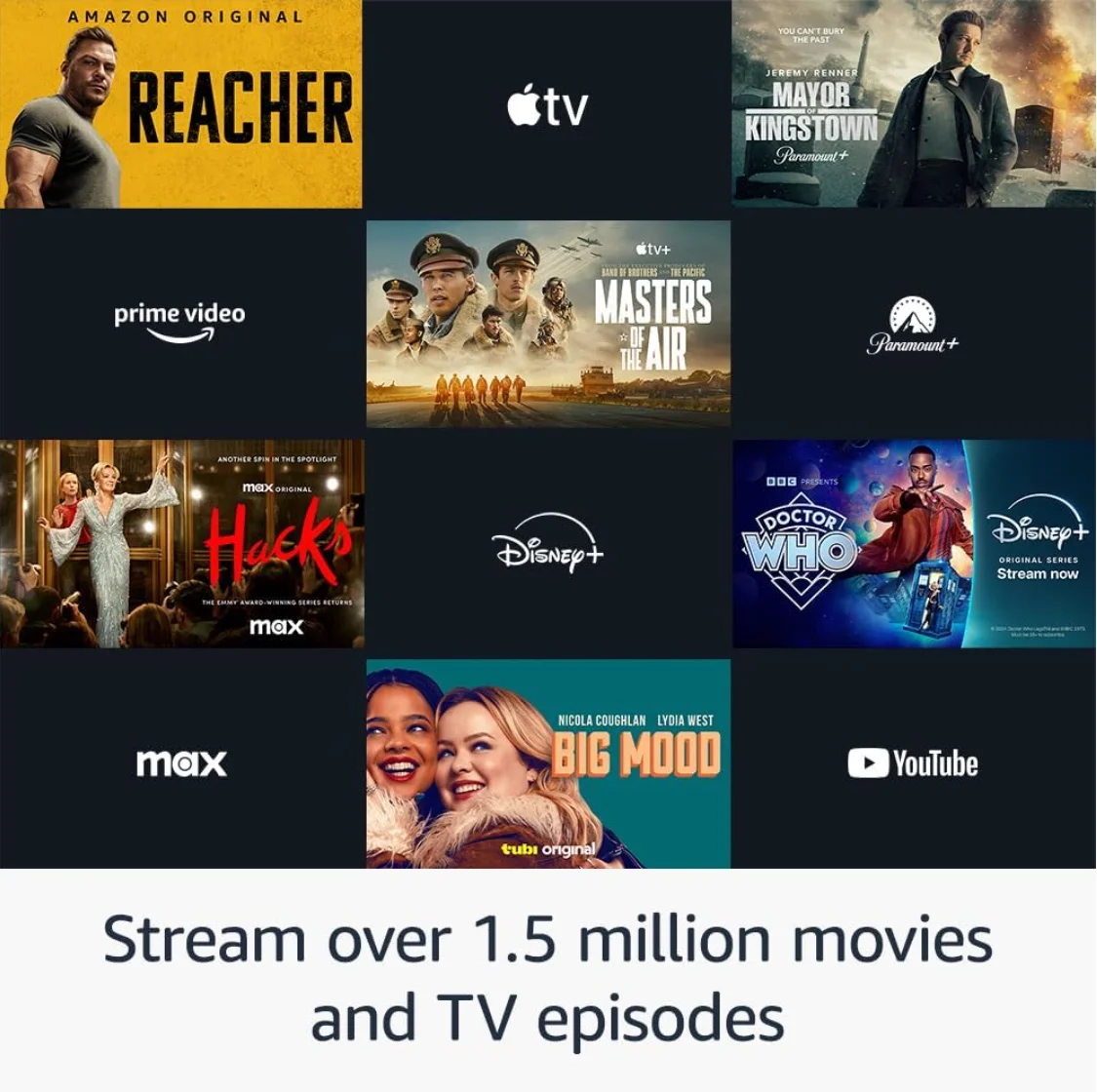 NEUER Amazon Fire TV Stick 4K mit KI-betriebener Fire TV Search, Wi-Fi 6, Stream über 1,5 Millionen Filme (ohne Batterien)