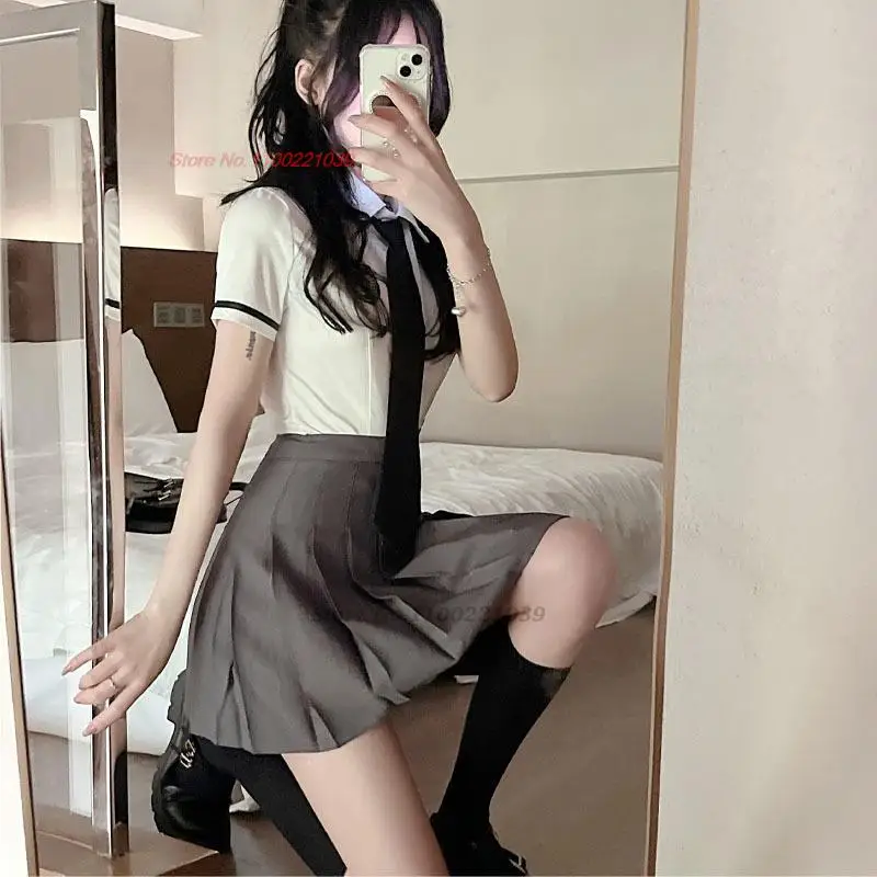 2023 sexy school girl cosplay costume women japanese student uniform role play jk mini skirt outfit girl cosplay jk uniform