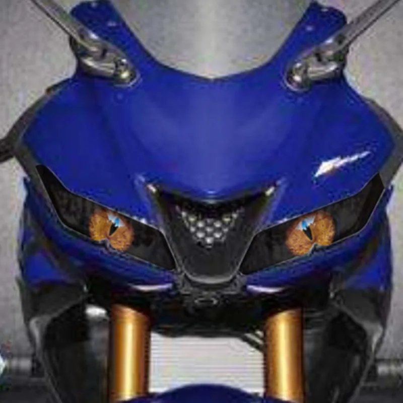 For YAMAHA YZF R15 V3 17-19 Motorcycle Accessories Front Fairing Headlight Sticker Guard Sticker - 1