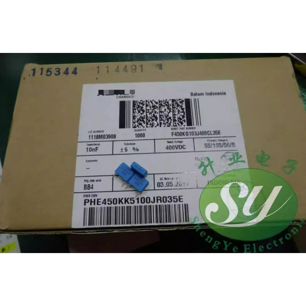 

20PCS RIFA PHE450 0.01uf/400v 10nf 103 brand new 7.5mm film capacitor PHE450KK5100JR