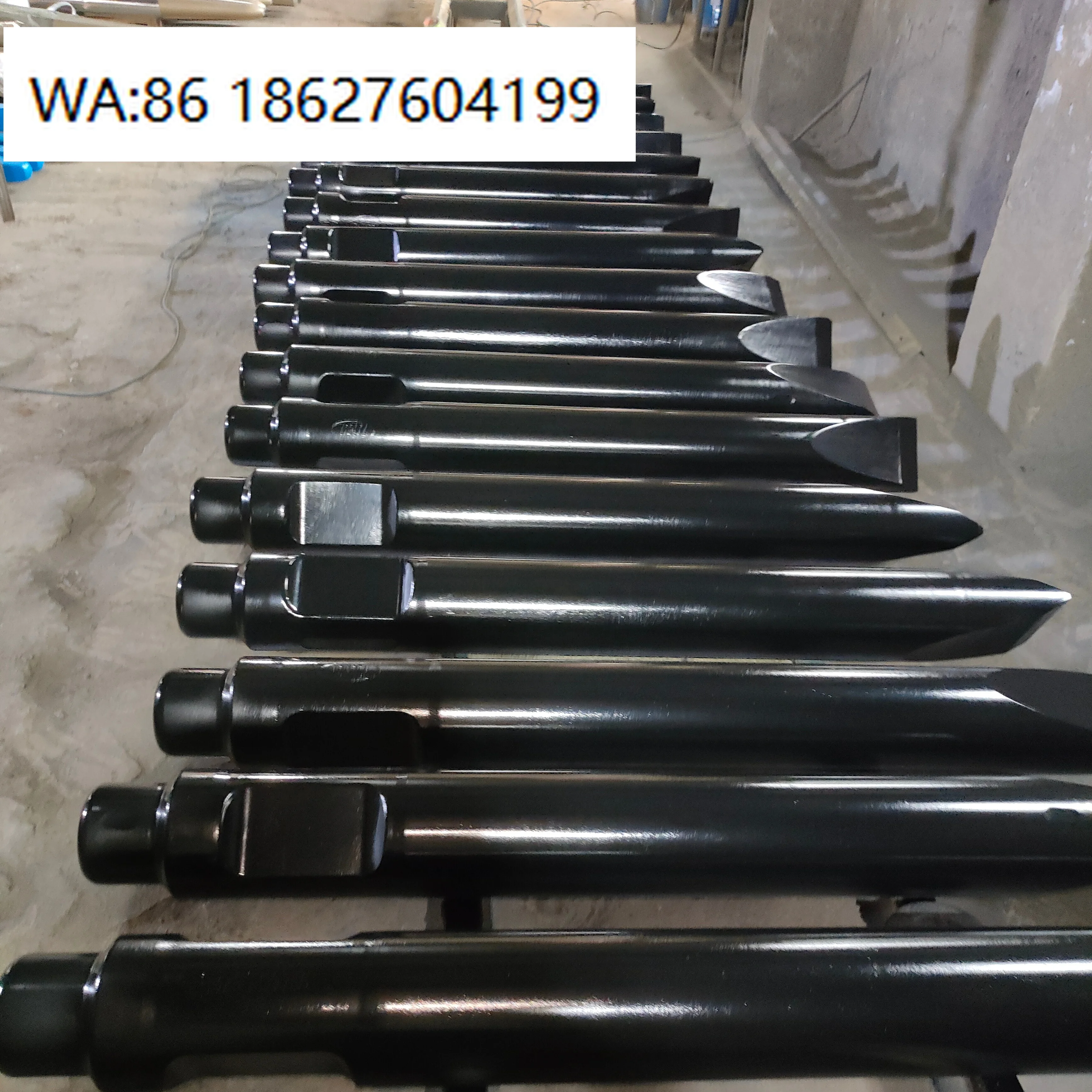 

20G Crushing Hammer Steel Drill Rod High Hardness Rotating Head Drill Bit for Excavator Rock Breaking Construction Machinery