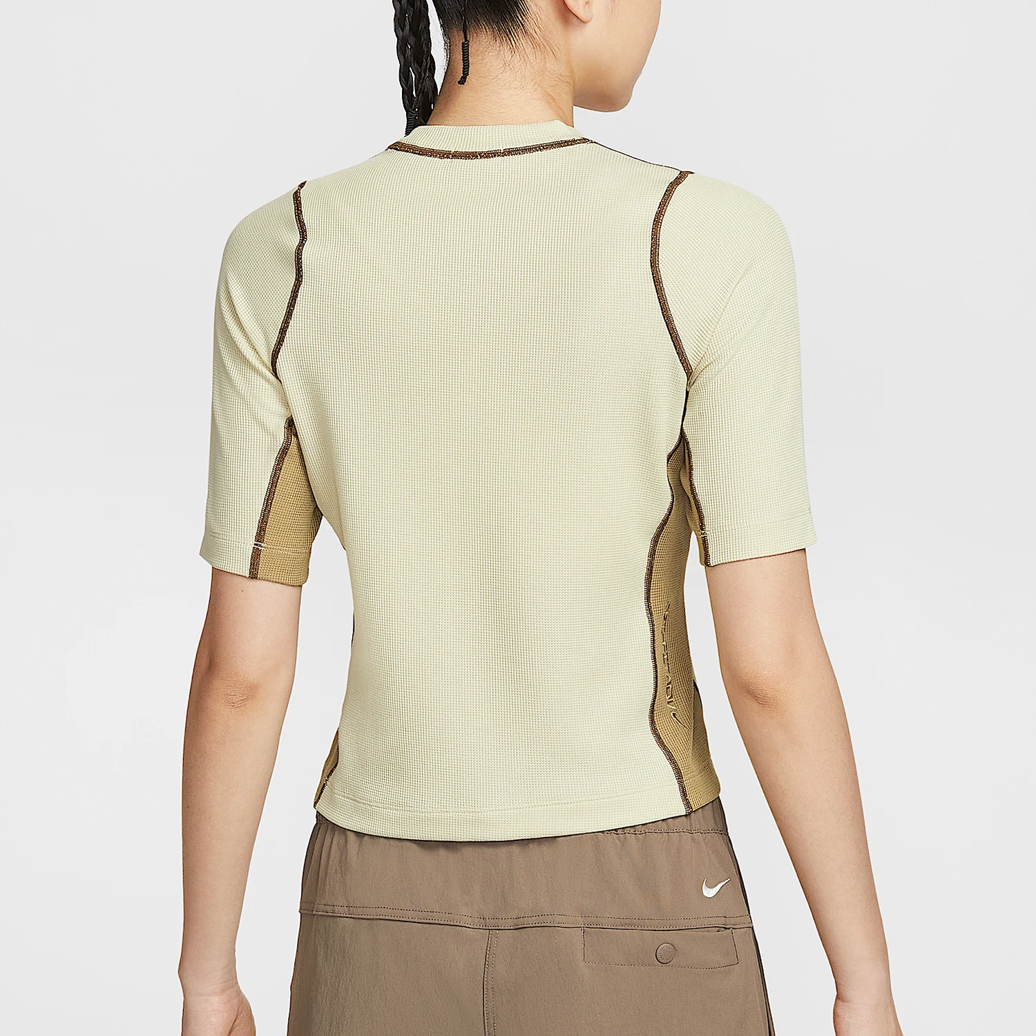 Nike Authentic Summer 1 Women's Fashion Splicing Sun Protection Slim Fit Sports T-Shirt HV0582-229