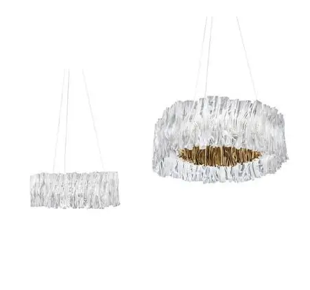 Moderne Acryl Kroonluchter Nordic Ring Hanglamp Voor Woonkamer Restaurant Keuken Ontwerper Kroonluchter