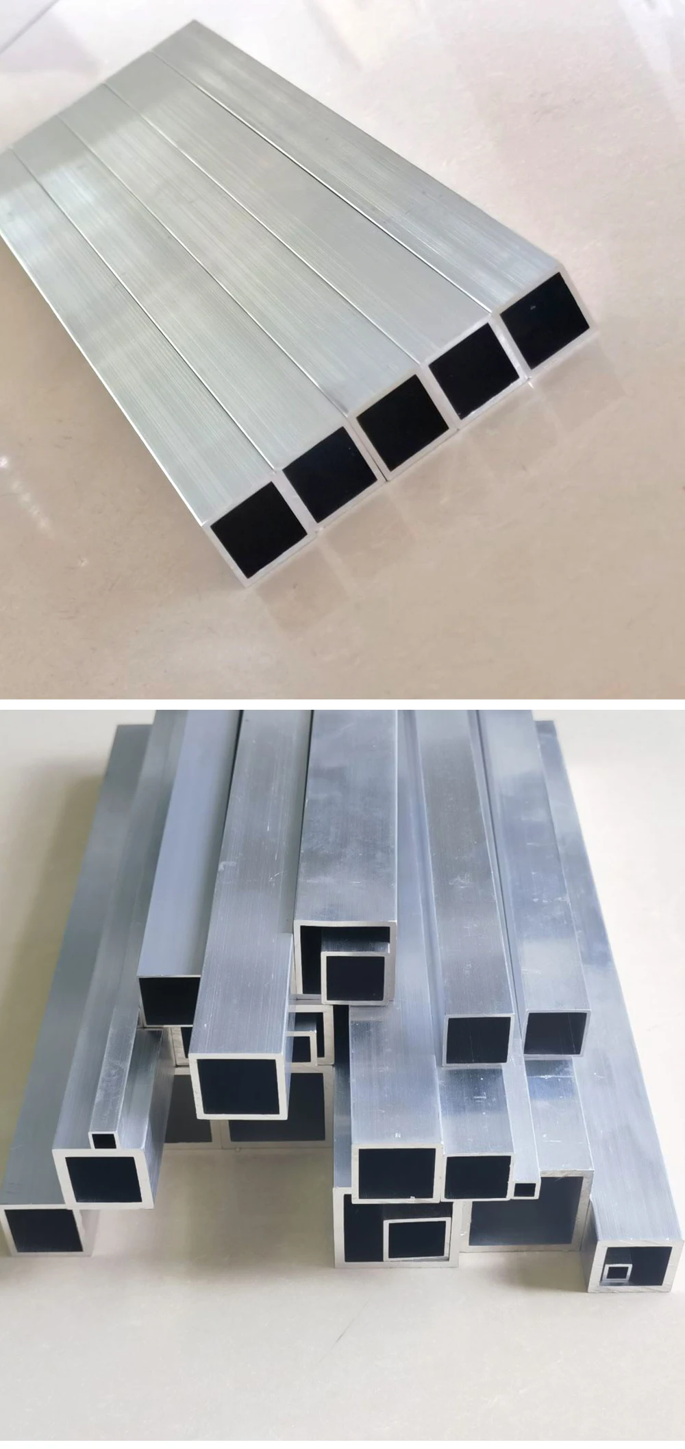 Aluminiumlegierung Quadratrohr Breite 6-50mm Länge 300-500mm Quadratprofil DIY Dekoration Aluminium Quadratrohr Hohlrohr – Detail 8