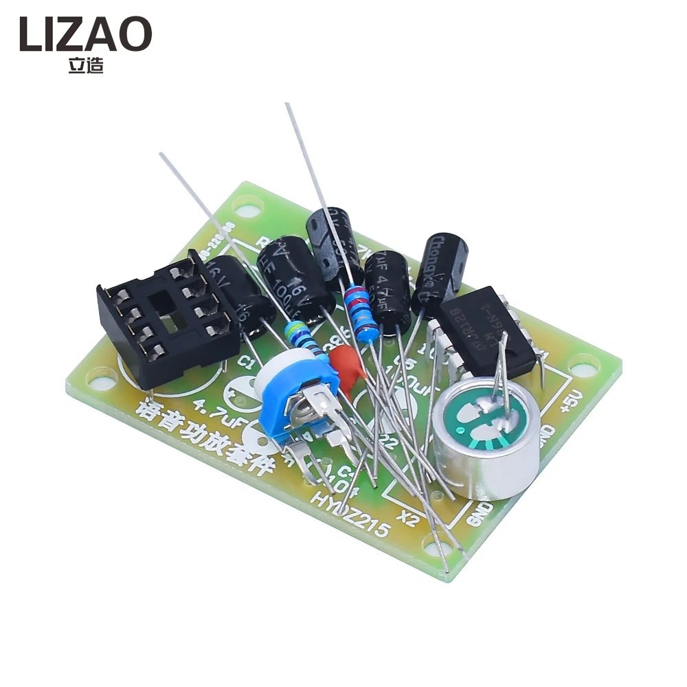 LIZAO LM386 Audio Amplifier DIY Kit Electronic Welding Practice Board Student Teaching Assembly Training Module
