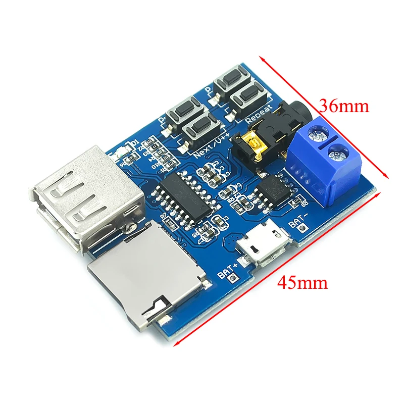 TF card U disk MP3 Format decoder board module amplifier decoding audio Player