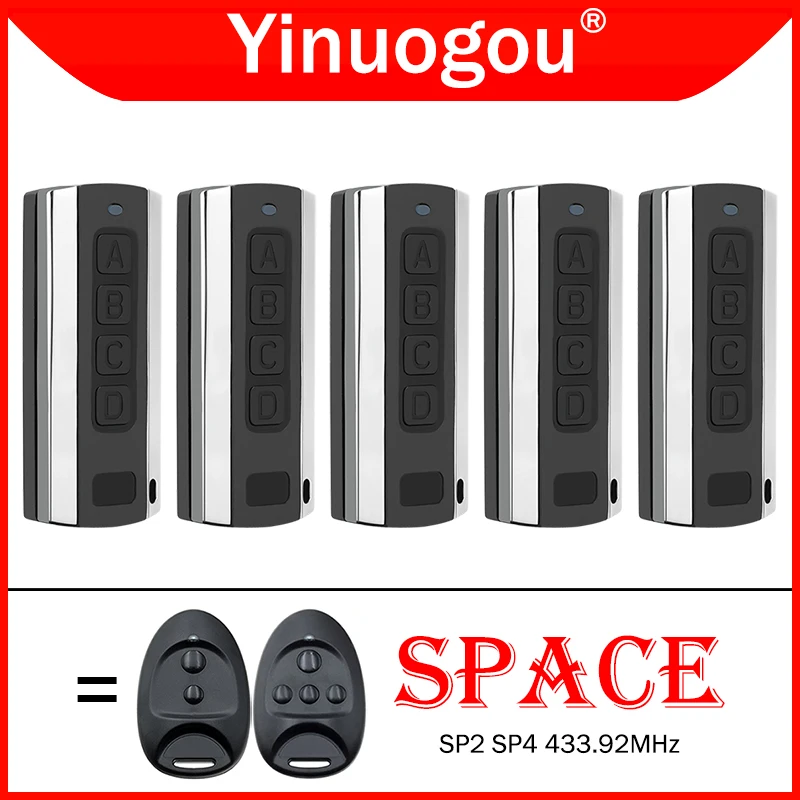 SPACE SP2 SP4 Remote Control Garasi 433.92MHz Rolling Code, Remote Control Gerbang, Pembuka Pintu Garasi, Pengendali Jarak Jauh