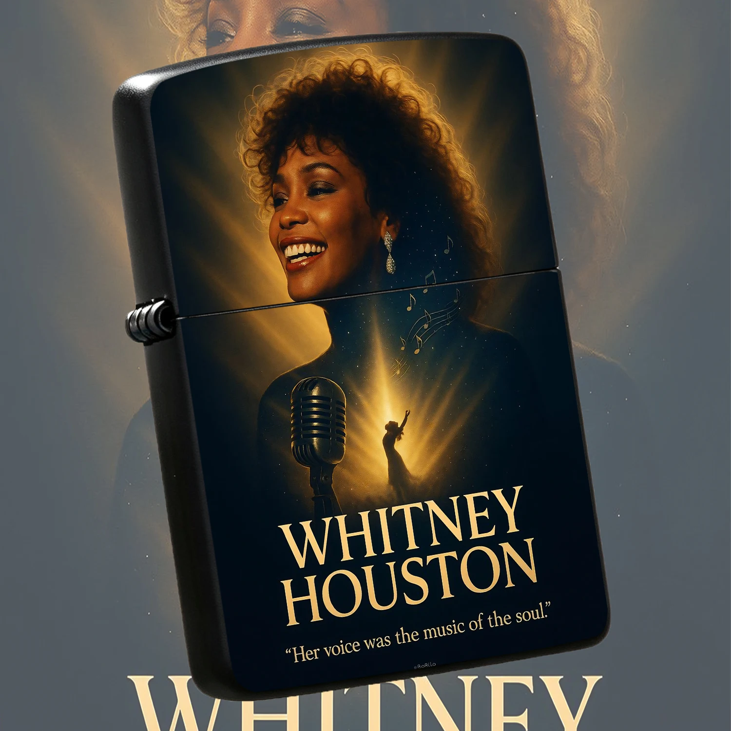 Whitney Houston Themed Portable Accessory, Retro Starlight Art Creative Peripheral, Suitable For All Daily Occasions, Practical Souvenir ForLovers, Stylish Atmospheric Small Present, Thoughtful Surprise Gift For Friends  Humorous and intere