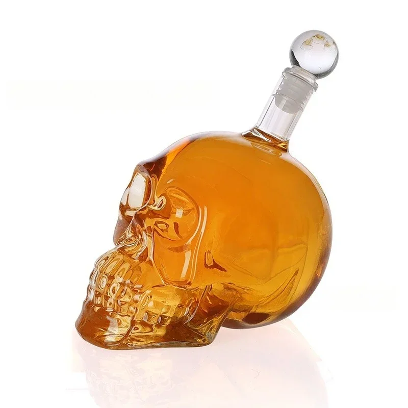 Decanter with Skull Cup Set Wine Holder Wine Set Spirits Gift Box