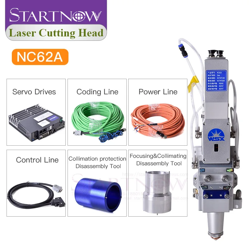 Startnow Original WSX NC150 Auto Focus Laser Cutting Head High Power Fiber Laser Head For CNC Metal Cutting Machine