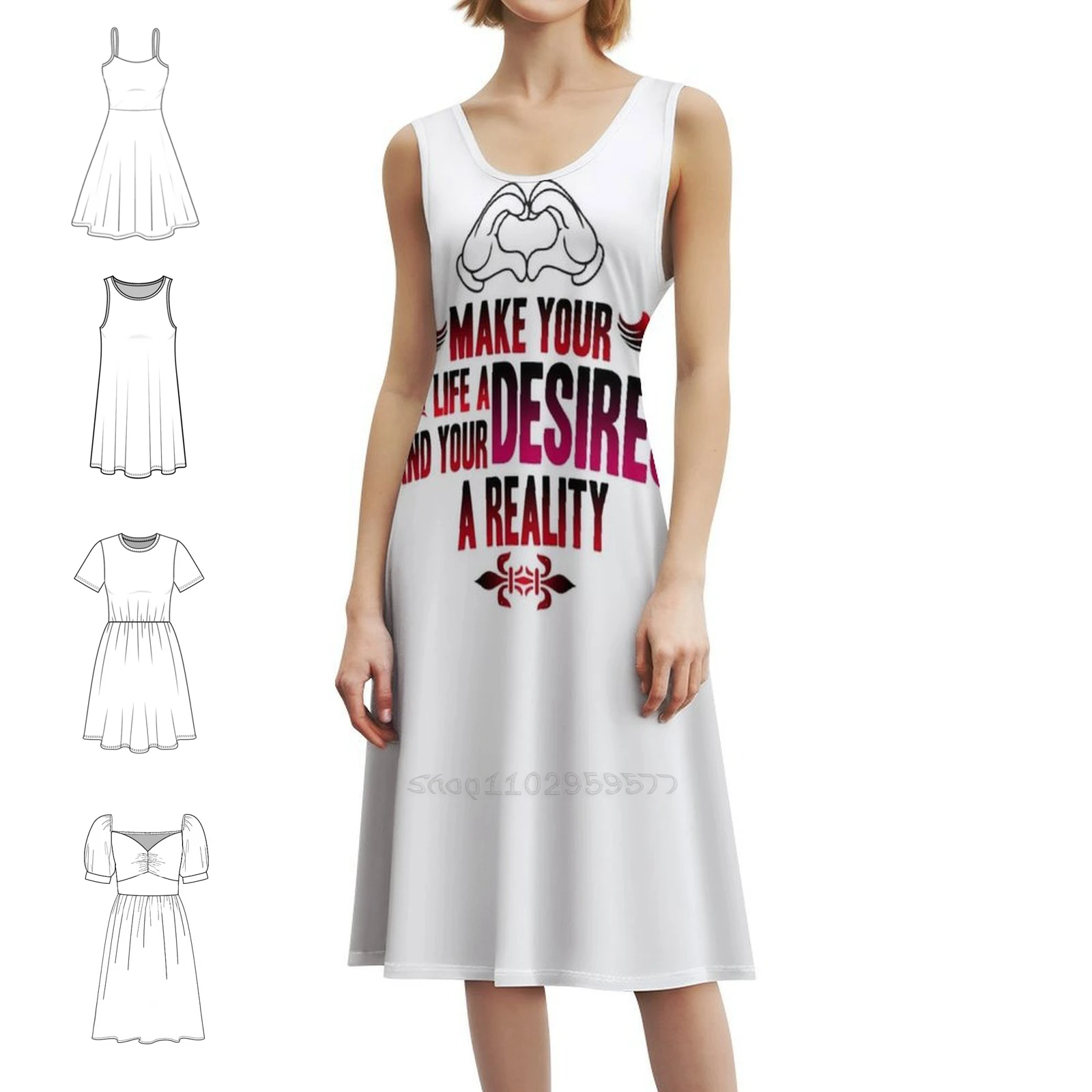 

Сделайте свою жизнь, желание и ваше желания, реальность. Платье в корейском стиле для женщин. Элегантное повседневное платье для вечеринки или повседневной носки.