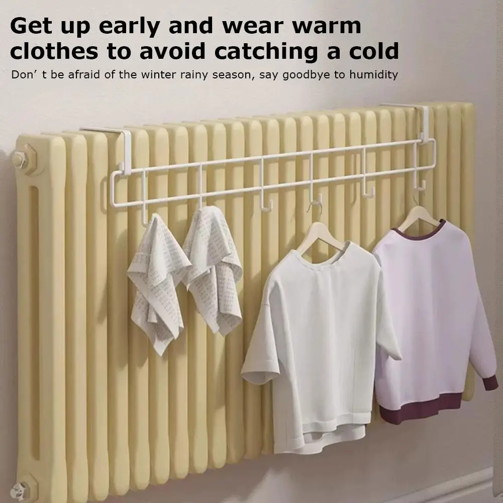 Household Radiator Hook Drying Rack Hanging Clothes Rack for Heating Pipes Cooling Artifact Shelf for Special Clothes Dryin V4M0