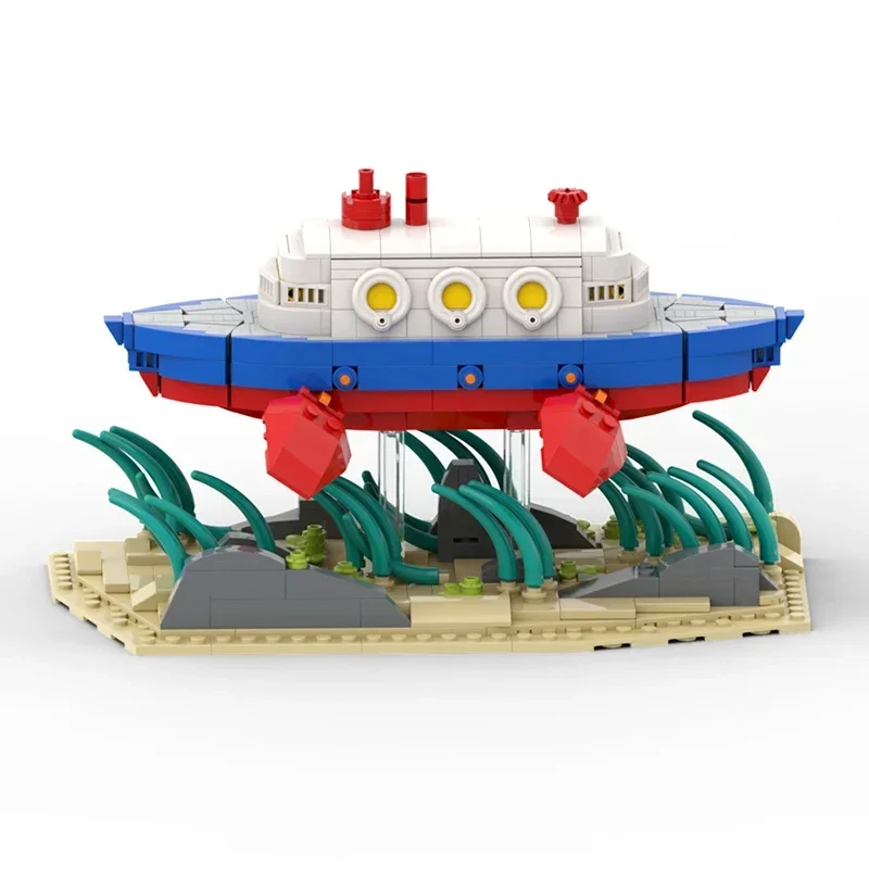 BuildMoc Ponyoed Building Block Set Ponyoed Submarine Battleship Model Toys Gifts for Ocean Lovers(792 PCS)