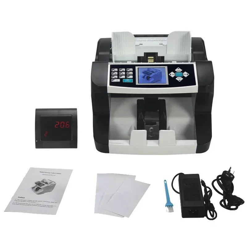 آلة فرقة العملات المتعددة المبلغ الإجمالي آلة عد العملات الخارجية RMB USD كاشف العملات اليورو #6