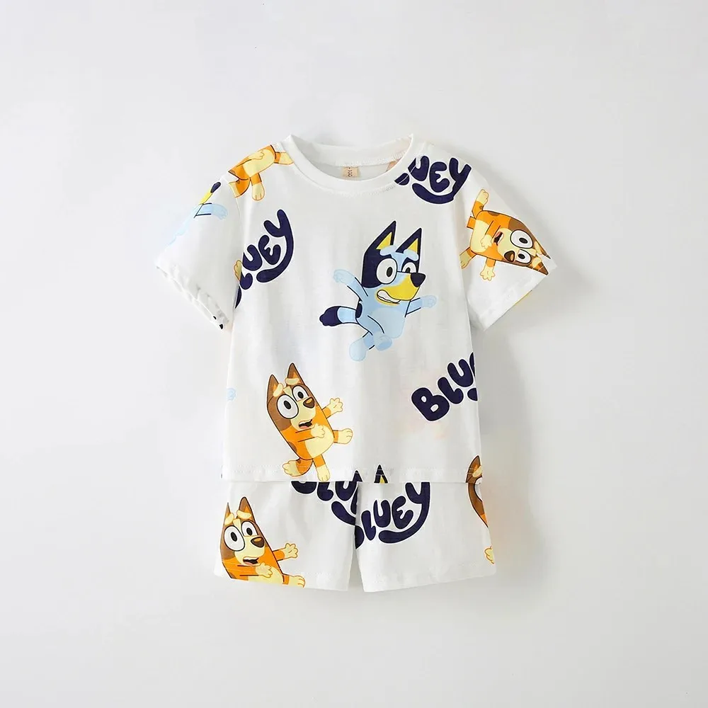 2025 Clothes Child Boy Summer Baby Clothing Sets Kids T-shirt + Shorts Children's Short Sleeve Cotton Tees Tracksuits