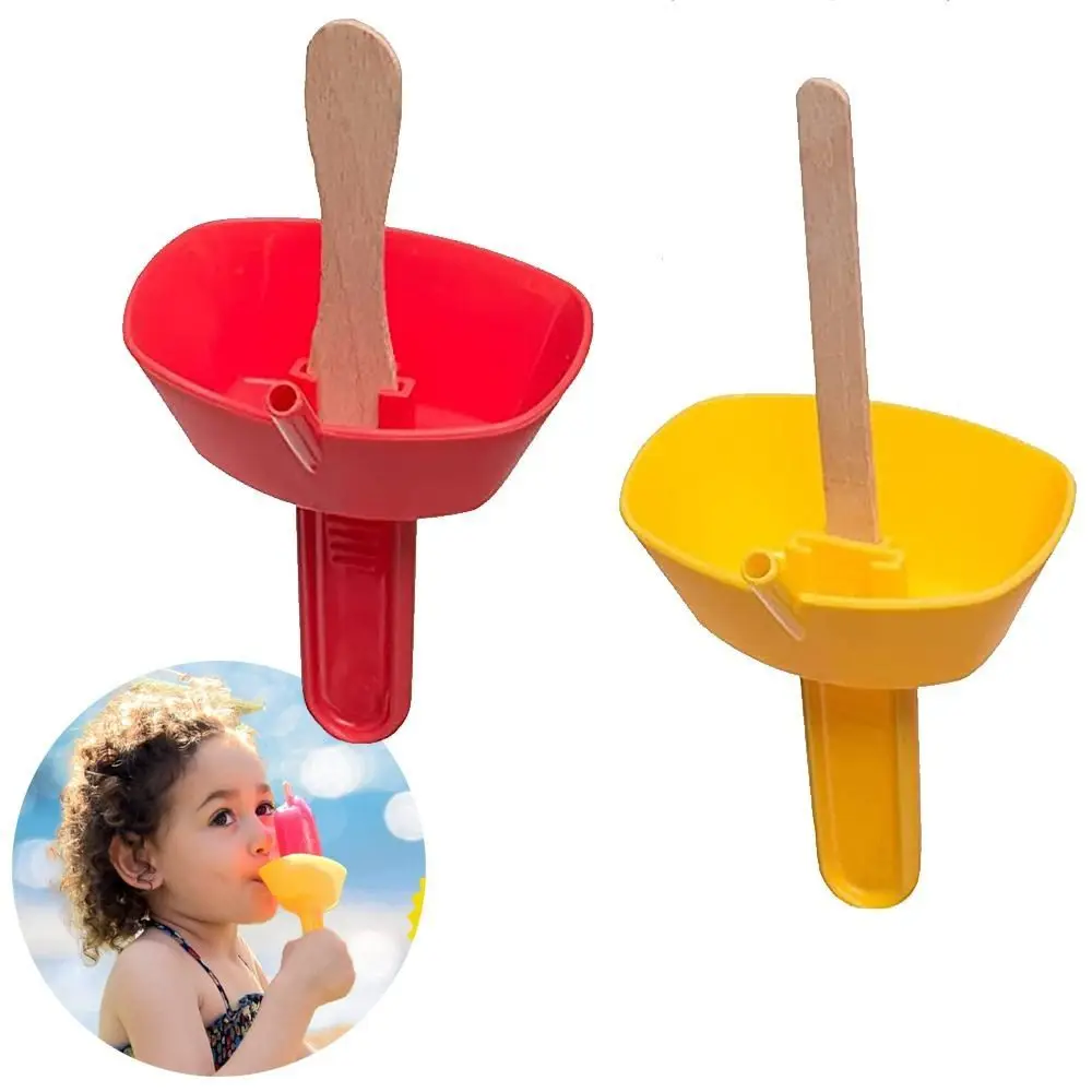 Vassoio antigoccia portatile protezioni per ghiaccioli leggere staffa per gelato Anti-flusso Ice Pop Guard supporto per ghiaccioli a prova di gocciolamento