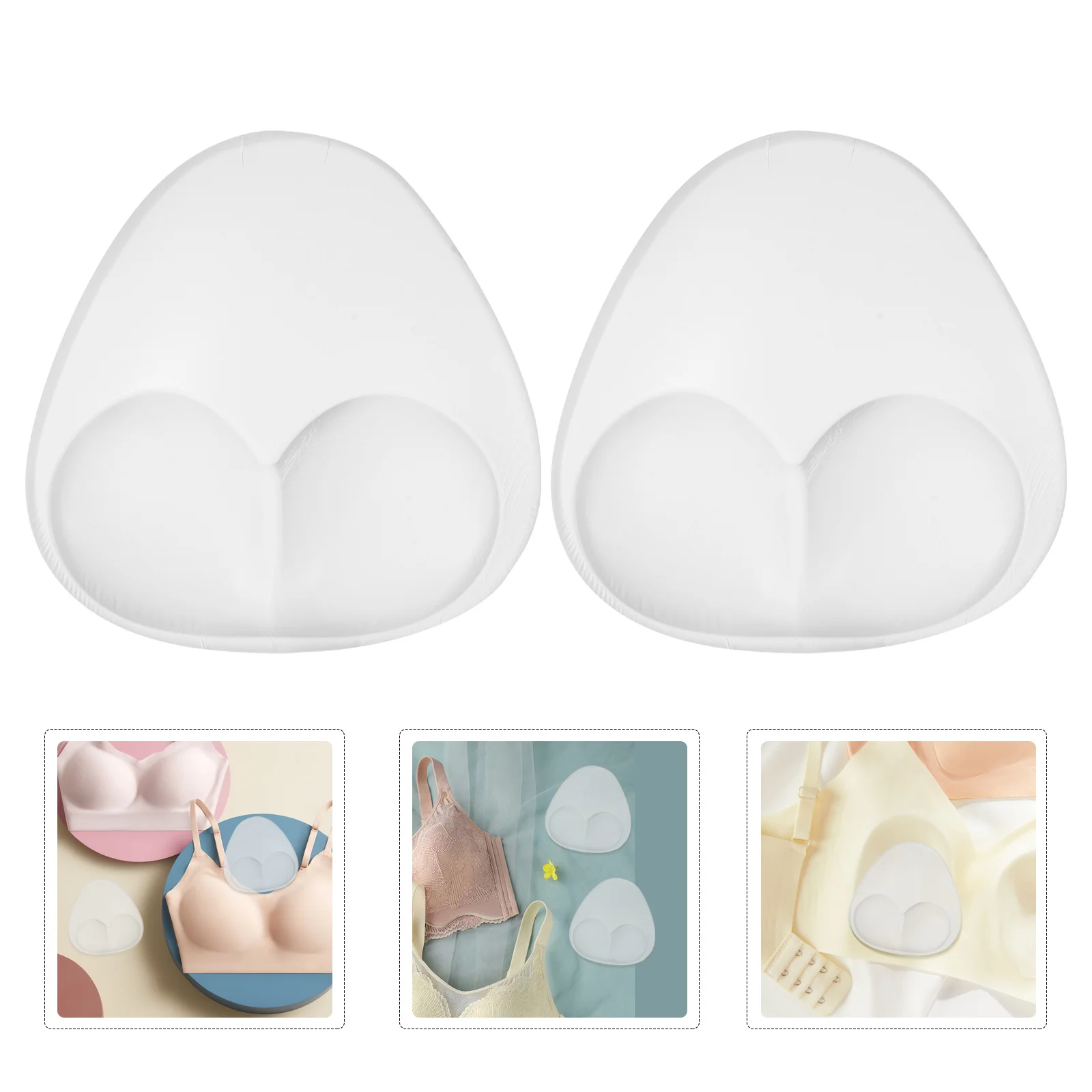 

1Pair Silicone Bra Filler Pads Invisible Push Up Insert for Women Reusable Chest Enhancer in Bathing Suits and Tops