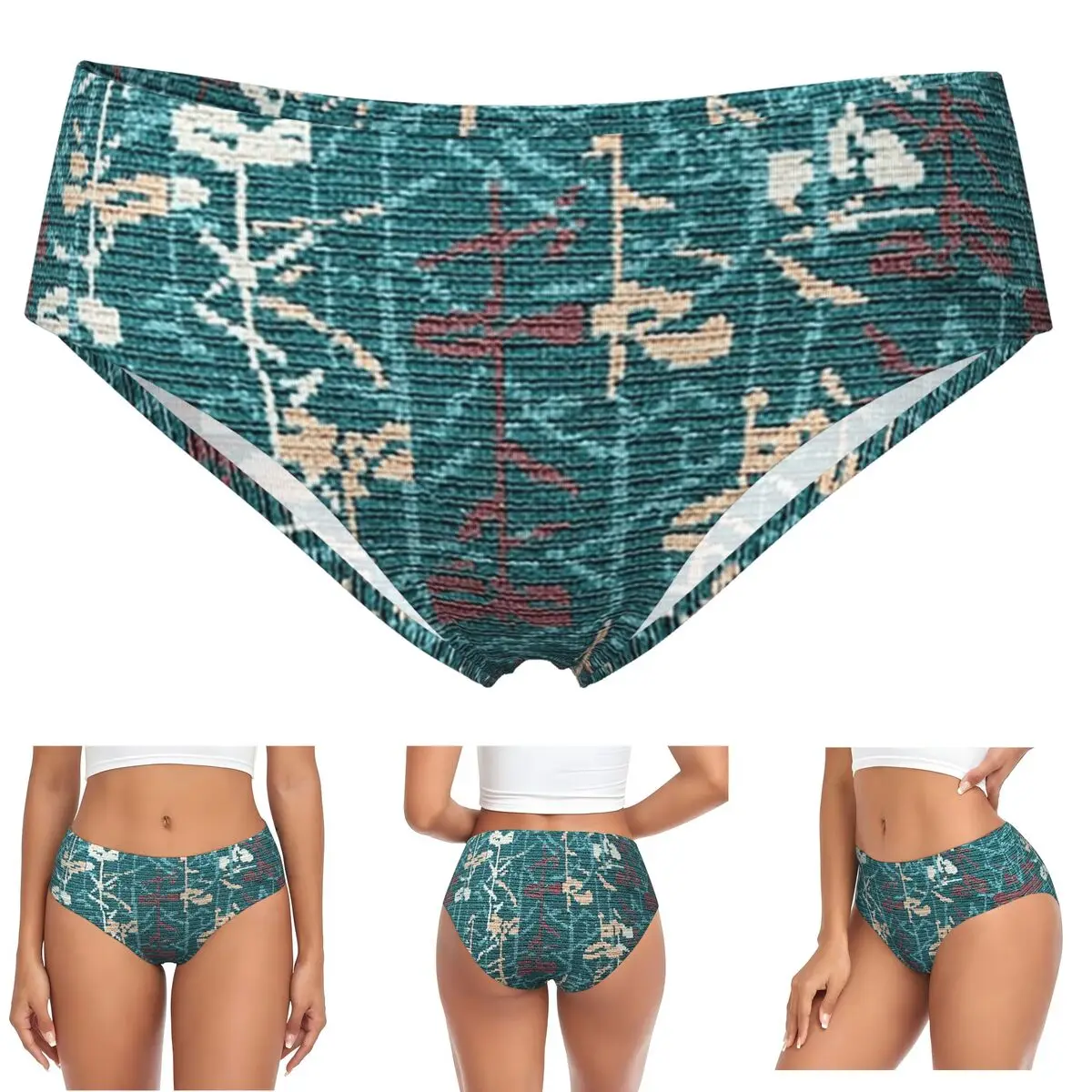 

Пользовательские MCO Orlando International Airport Carpet Трусики Трусы Женские удобные трусы Нижнее белье Дышащие женские трусы