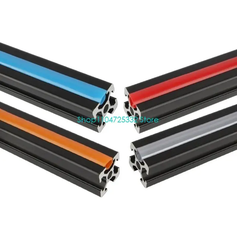P5EA 4 Meter Flexible PVC Cover for 2020 V Slot Aluminum Profiles Dust Protector for 3D Printers and Machines