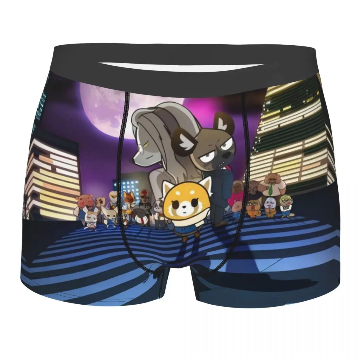 

Custom Japan Anime Aggretsuko Cartoon Underwear Men Breathable Boxer Briefs Shorts Panties Soft Underpants For Homme