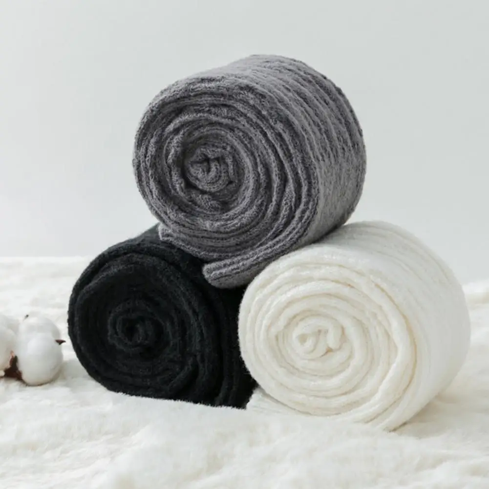 

All-day Wear Stockings Cozy Winter Women's Thigh High Socks Extra Long Cable Knit Leg Warmers for Boots Thermal Cotton for Cold