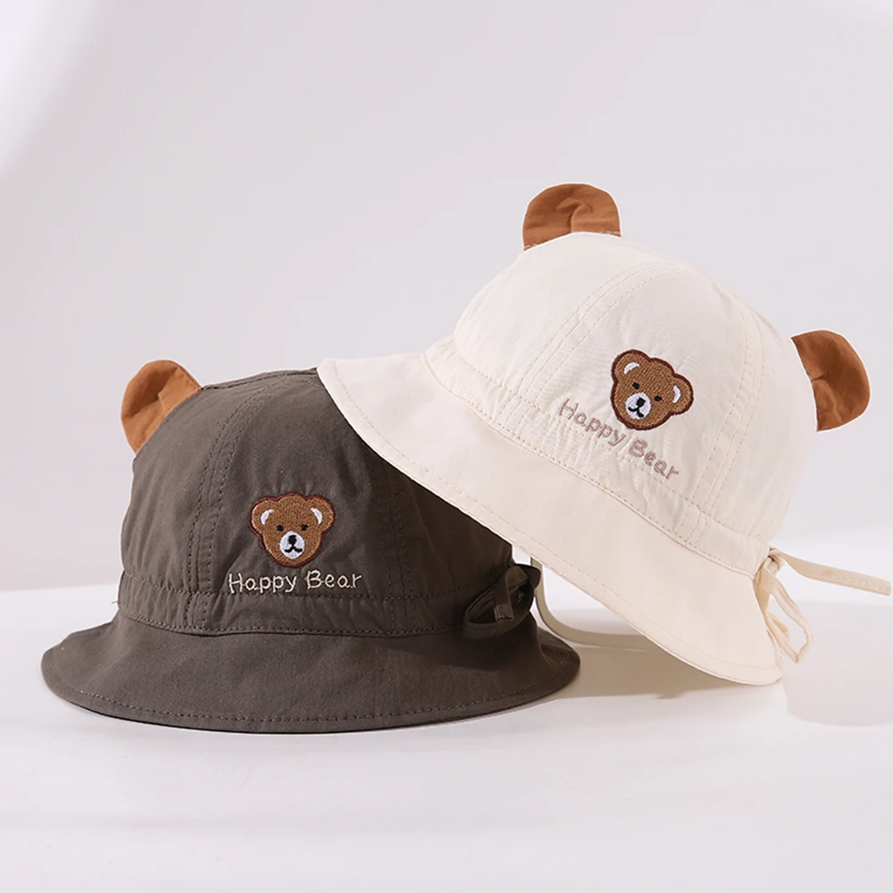 

Baby Hats Boys And Girls Treasure Quick Drying Sun Caps Children's Cute Spring Summer Autumn Thin Bucket Hats