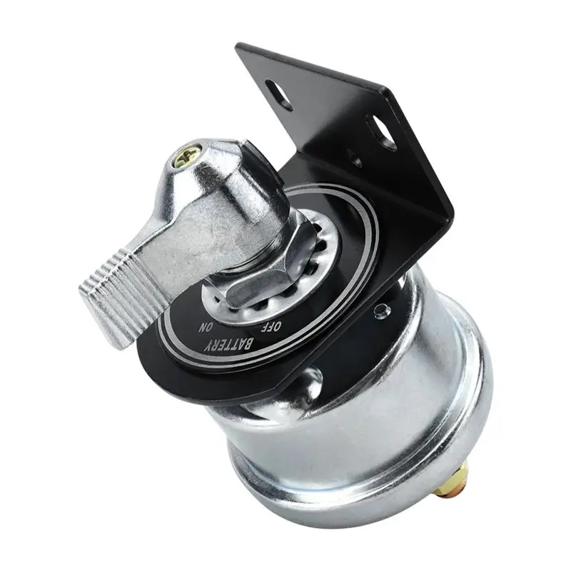 A69ebattery Cut Off Shut Disconnect Switch 200A 12V Heavy Duty, Battery Kill-Switch With Side Post Mounting Bracket