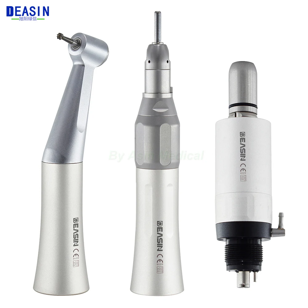 

FX Series Dental 1:1 Low Speed Contra Angle Straight Handpiece 2 /4 Holes Air Motor Kit Push Button polishing Dentistry Tools