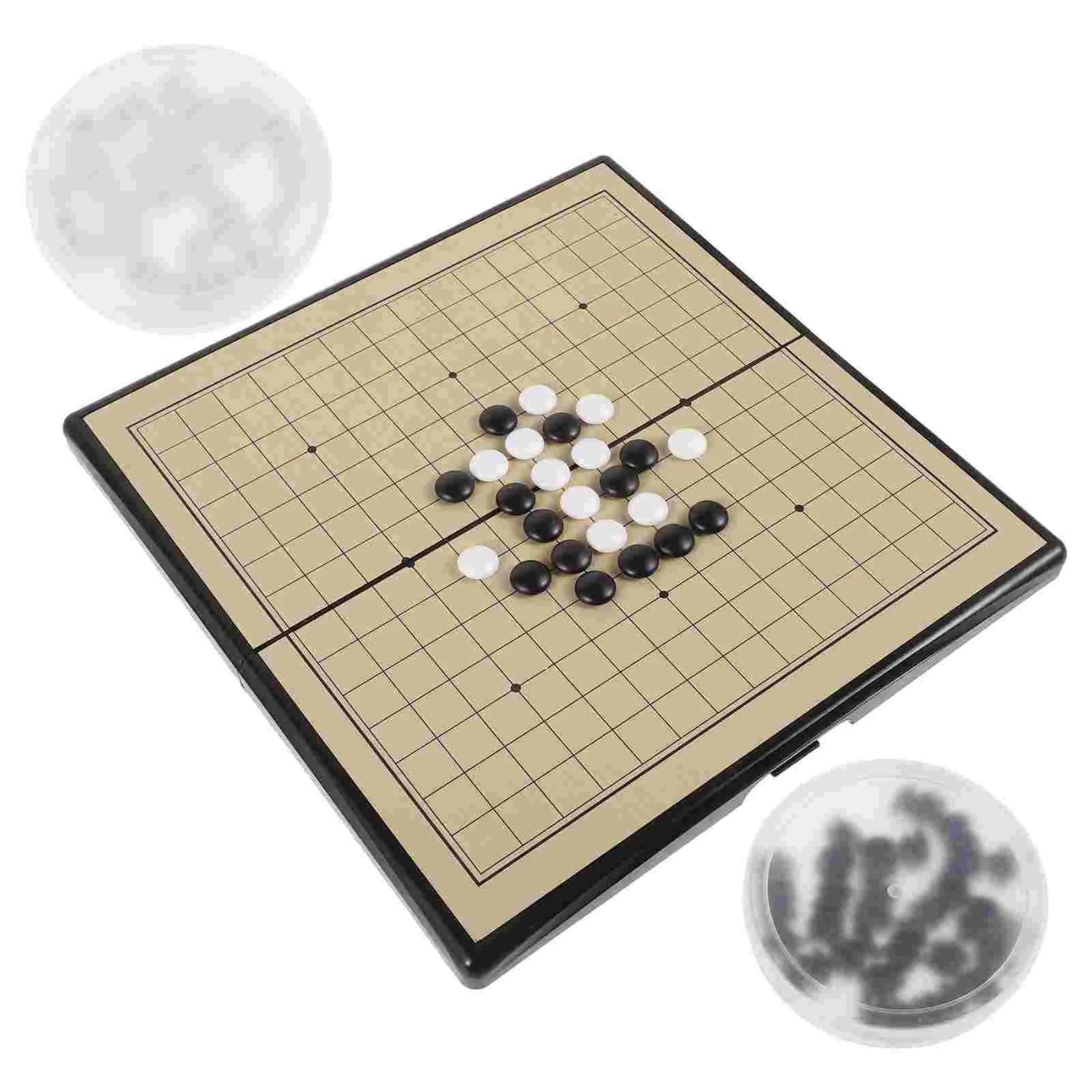 Go Backgammon Set Chinese Games Checkers Magnetic Board Chess for Adults Desktop Checkerboard Child