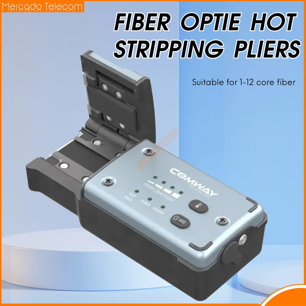 

2025 New in COMWAY CS-06 Hot Stripping Clamp Bundle/Bare Fiber/Tail Fiber/Ribbon Fiber Plywood Hot Stripping Clamp