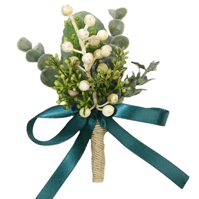 Casamento verde boutonniere mariage homme dama de honra corsage flores broche mariage buttonhole terno acessórios do casamento