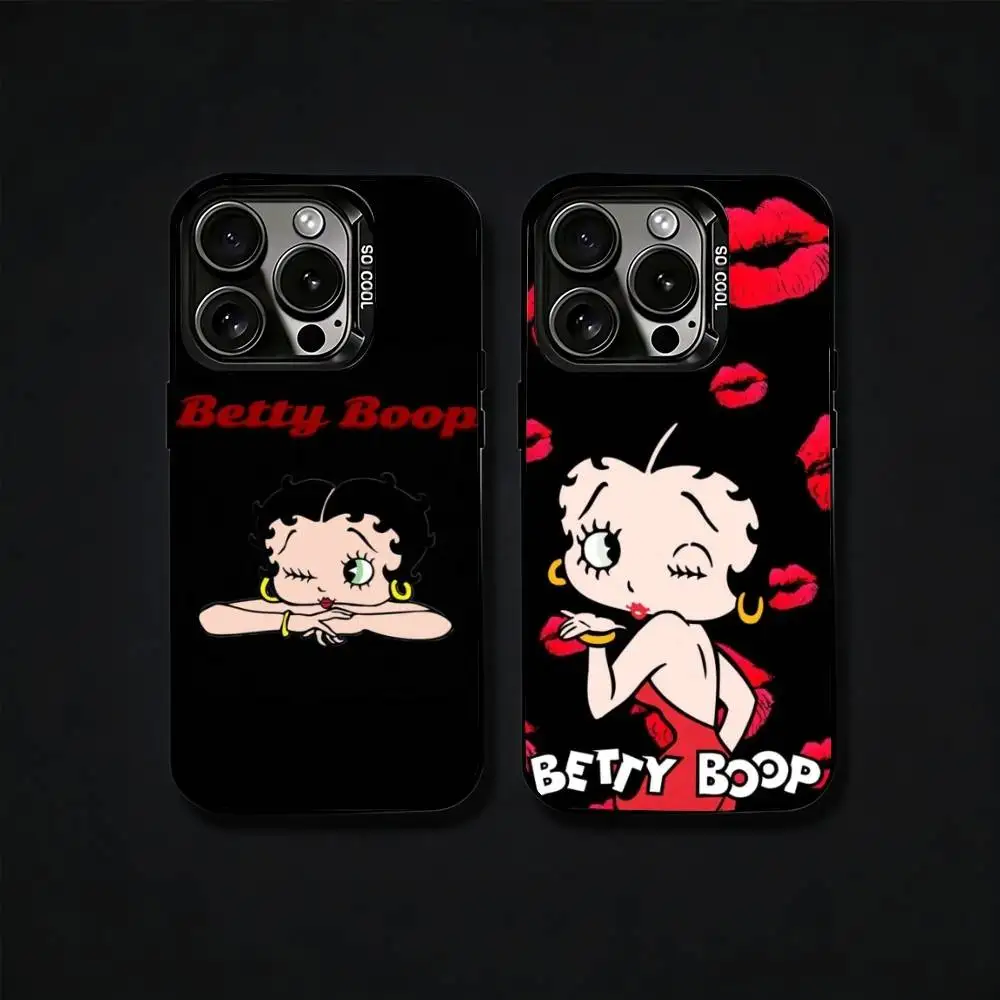 

Anime fashing B-Betty cool Phone Case For iPhone17, 16,15,14,13,12 Pro Max Black Candy Matte Shockproof Cover