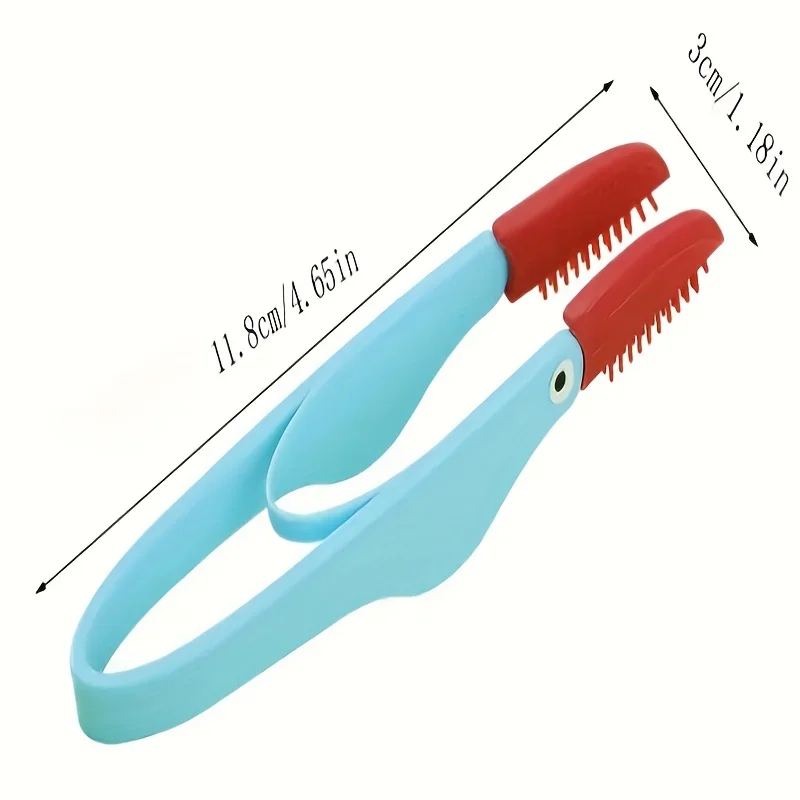 Pet Tear Removal Tweezers, Gentle Plastic Eye Shell Cleaner Tweezers, Portable Dog and Cat Facial Beauty Tools