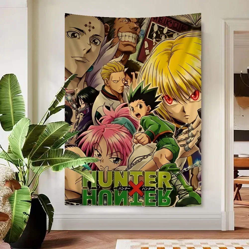 Hunter x Hunter Anime Hanging Tapestry for Home Decor, Vibrant Wall Blanket Art Decoration