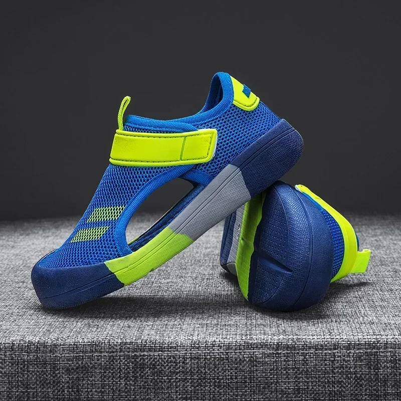 Boys Beach Sandals 2025 New Summer Children Casual Shoes Kids Lightweight Closed Toe Baby Sport Sandals for Girls Eu Size 23-36