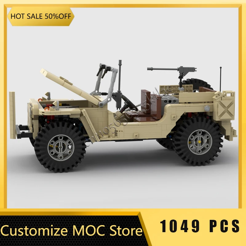 1049 Onderdelen Hot Selling MOC Jeep Model Modulaire DIY Set Bouwstenen Kinderen Montage Display Speelgoed Festival Verrassing Verjaardagscadeau